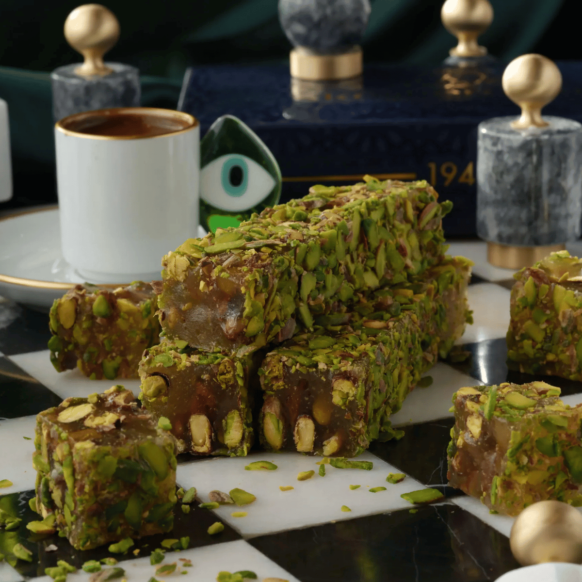 Antep Fıstıklı Ballı Lokum